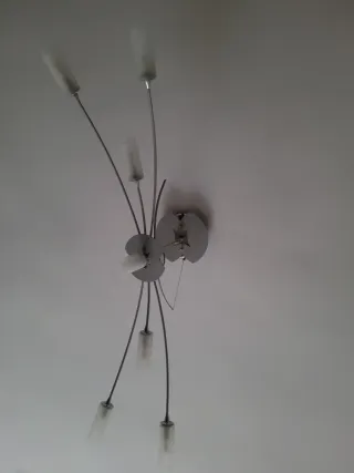 Lámpara de techo moderna plateada