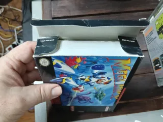 Scatola originale Mega Man X USA SNES Super Nintendo