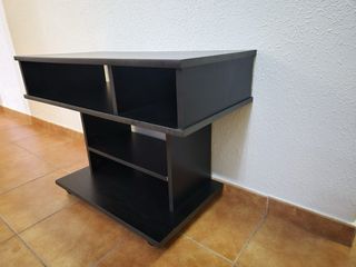 Mueble TV negro madera