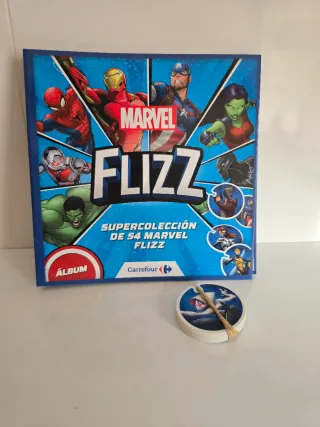 Álbum Tazos Marvel Flizz Carrefour