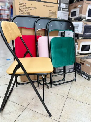 Coppia sediebPieghevoli Velluto