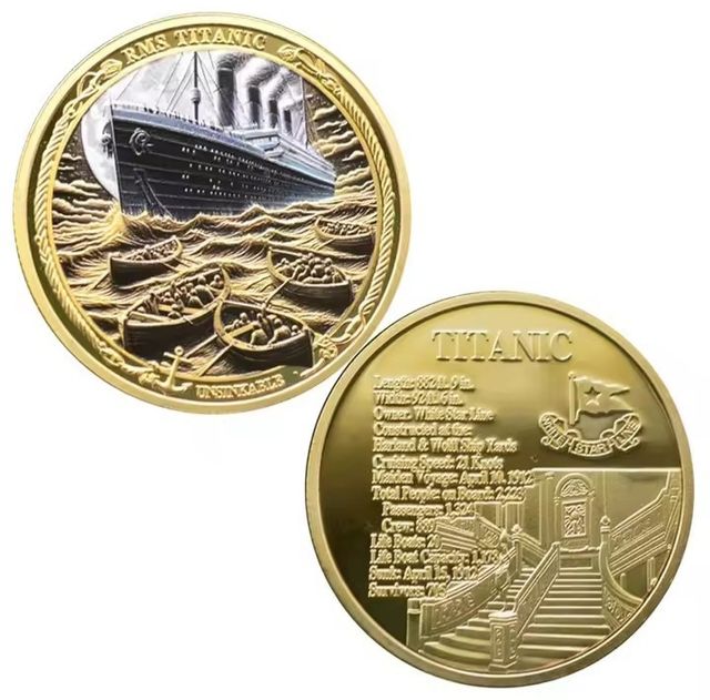 LOTE (N°4) RMS TITANIC 5 MONETI COMMEMORATIVE