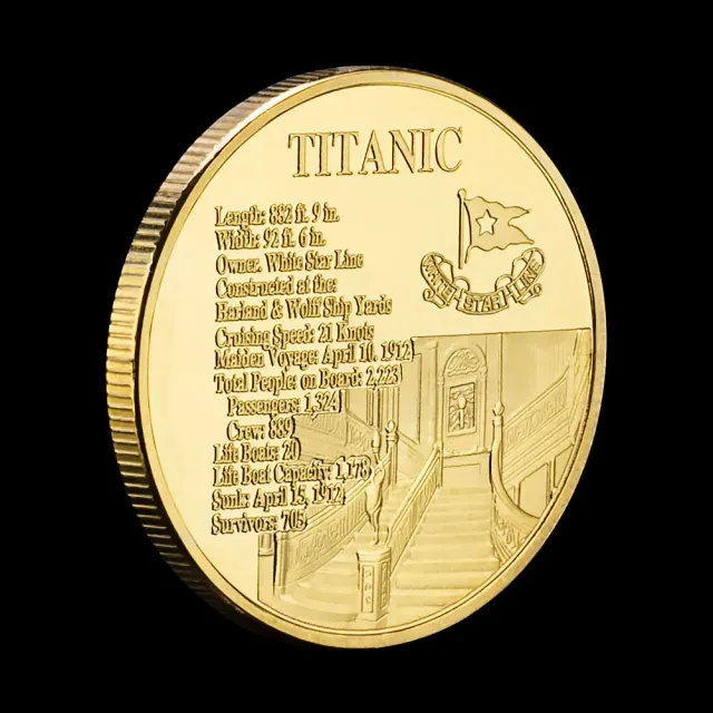 LOTE (N°4) RMS TITANIC 5 MONETI COMMEMORATIVE