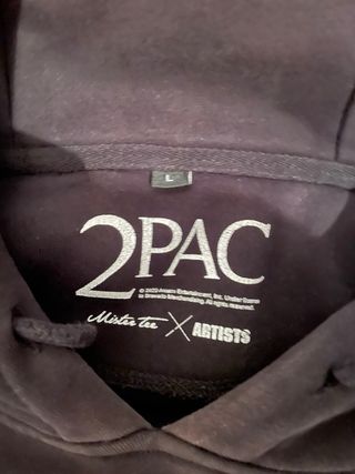 Sudadera Negra con Foto Tupac