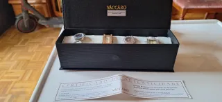 Set de 4 Relojes Vaccaro Mujer Oro y Plata