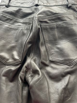 Pantalón 100% Cuero Auténtico Negro