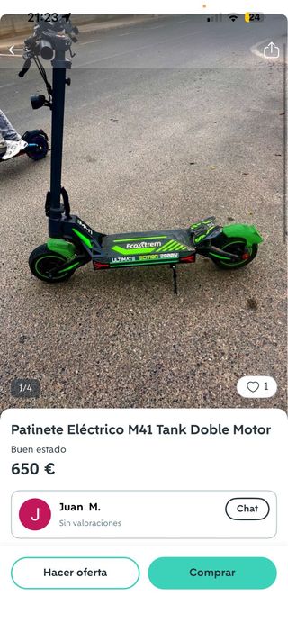 Patinete Eléctrico M41 Tank Doble Motor