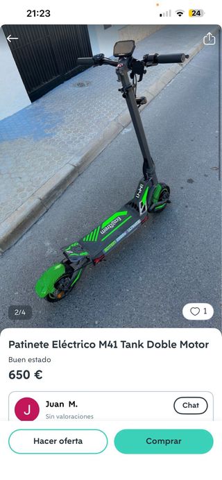 Patinete Eléctrico M41 Tank Doble Motor