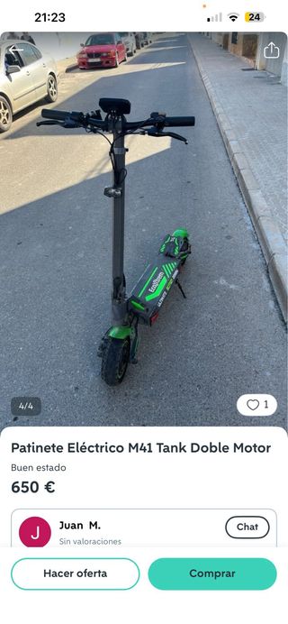 Patinete Eléctrico M41 Tank Doble Motor