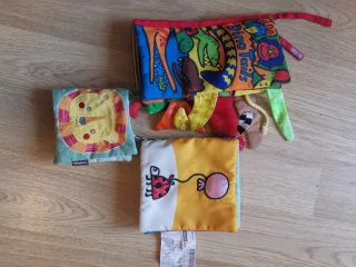 Lote 3 libros de tela para bebé