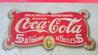 Vassoio Coca-Cola vintage originale in lamiera