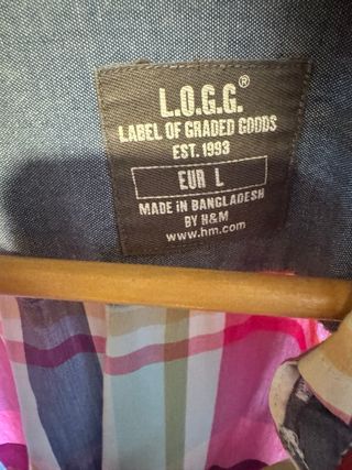 Camisa cuadros L.O.G.G. H&M multicolor