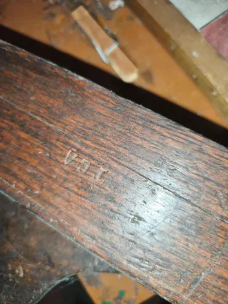 Garlopa de madera antigua