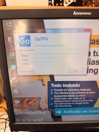 Pantalla, Torre y Etiquetadora Tienda