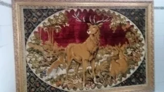 Cuadro Grande con Marco Dorado