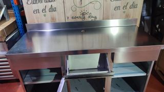 Mueble Acero Inox Cafetería 150cm