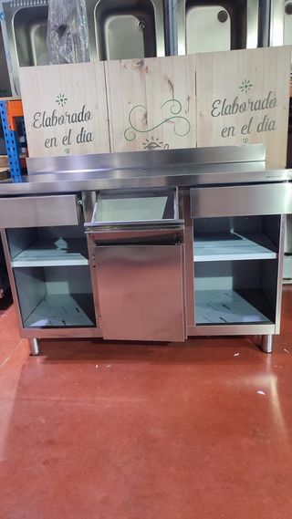 Mueble Acero Inox Cafetería 150cm