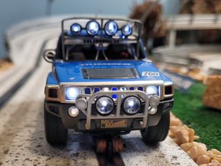 Coche de slot Scalextric Hummer H3 efecto barro