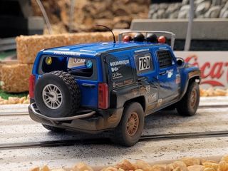 Coche de slot Scalextric Hummer H3 efecto barro