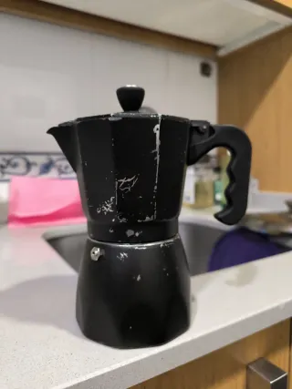 Cafetera Italiana Negra