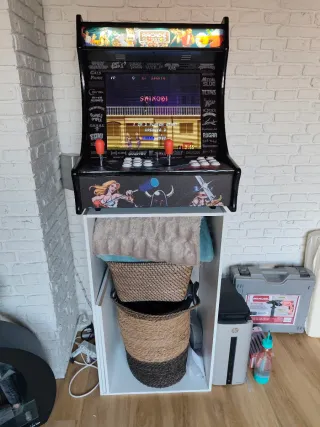 Recreativa Bartop Arcade Classics +armario blanco