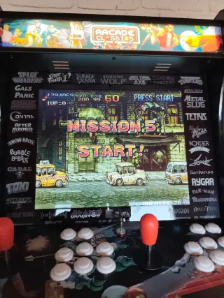 Recreativa Bartop Arcade Classics +armario blanco