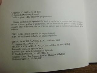 EL PROGRAMADOR DE SPECTRUM S.M.GEE DÍAZ DE SANTOS