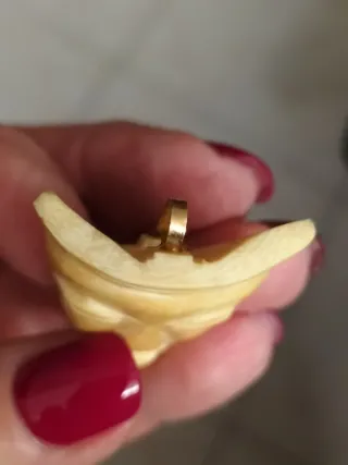 Ciondolo Africano Vintage Osso e oro 10/12k