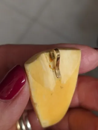 Ciondolo Africano Vintage Osso e oro 10/12k