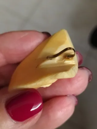 Ciondolo Africano Vintage Osso e oro 10/12k