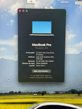 MacBook Pro 16 Apple Plata NO NEGOCIABLE