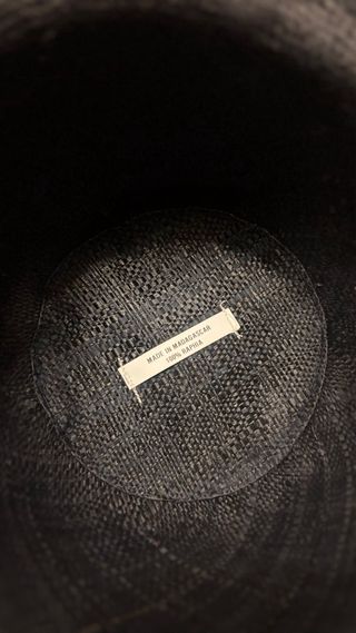 Pamela rafia Madagascar beige/negro