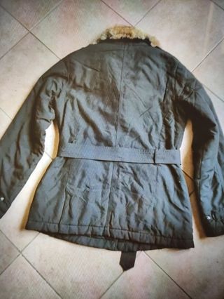 Giacca Woolrich nero con pelliccia