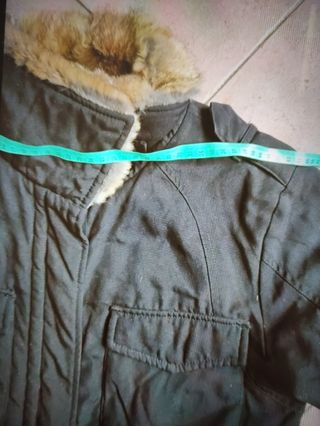 Giacca Woolrich nero con pelliccia