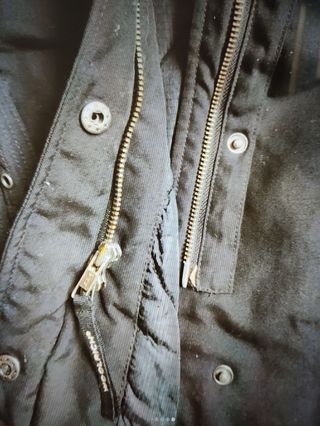 Giacca Woolrich nero con pelliccia