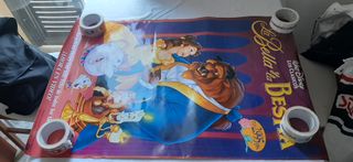 Cartel Videoclub Bella y Bestia Disney