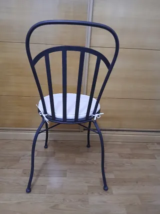 Silla de forja marrón galvanizado