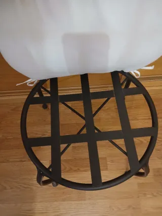 Silla de forja marrón galvanizado