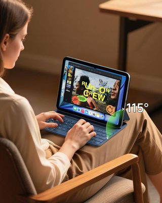 HOU Teclado Funda iPad 11generation A16 2025 Ñ