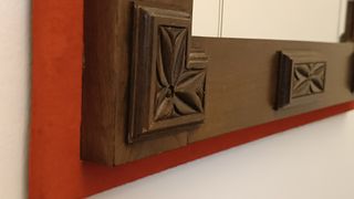 Vintage Espejo rústico Madera Tallada 74x54 cm