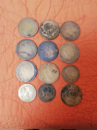 Lote de monedas antiguas