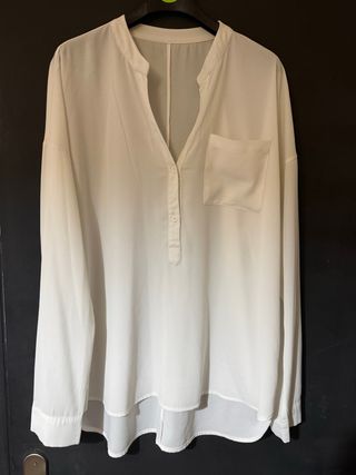 Blusa blanca manga larga