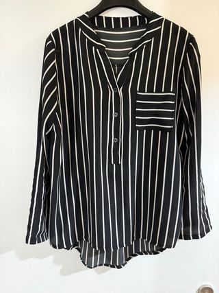 Blusa blanca manga larga