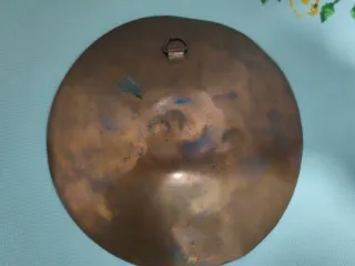 Precioso plato de cobre decorativo de Chile