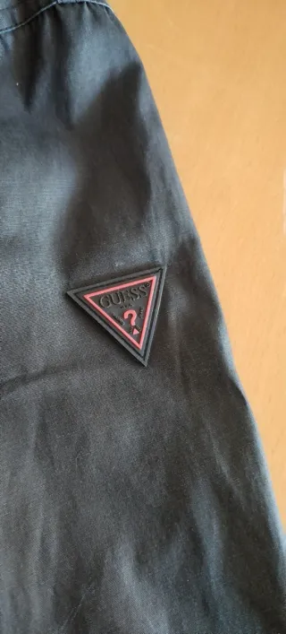 Chaqueta Guess, estilo Biker Negra/Gris