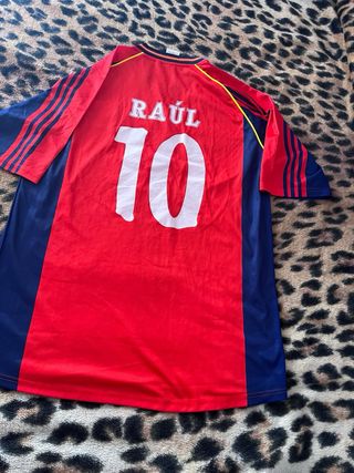 Camiseta Fútbol España Adidas Raúl 10 Vintage 90s