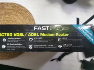 Router ASUS AC750 VDSL/ADSL Negro