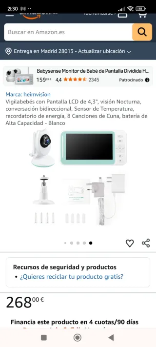Vigilabebés HeimVision 4.3 LCD
