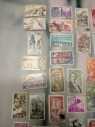 Lote de sellos antiguos de España