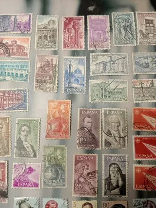 Lote de sellos antiguos de España
